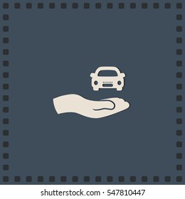 Car icon, vector logo