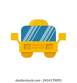Estilo de ilustración del vector de icono del automóvil o del logotipo 
