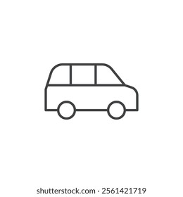 Car icon Vector logo set flat