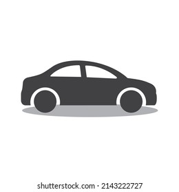 car icon vector logo template, Car flat line icon on white background.Trendy flat outline design illustration, used for topics like logo, travel, traffic, app, web. Vector EPS 10.