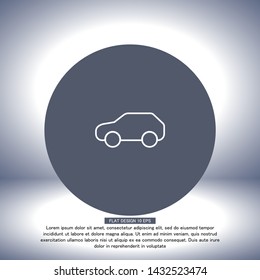 car icon vector . Lorem Ipsum Illustration design