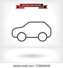 vector de icono de coche. Lorem Ipsum Diseño de ilustración
