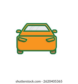car icon. vector means of transportation. zero emission, green energy, web, technology. 3d simple design style. template design