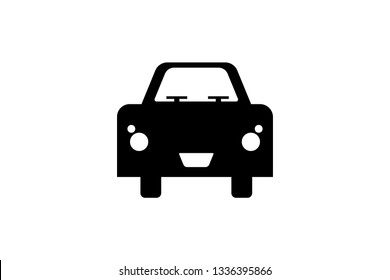 Car icon.car icon vector on gray background. Vector illustration.