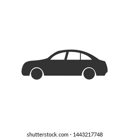 Car icon.car icon vector on gray background. Vector illustration.