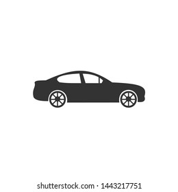 Car icon.car icon vector on gray background. Vector illustration.