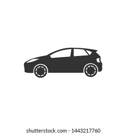 Car icon.car icon vector on gray background. Vector illustration.