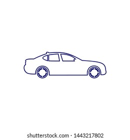 Car icon.car icon vector on gray background. Vector illustration.
