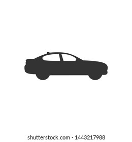 Car icon.car icon vector on gray background. Vector illustration.