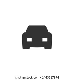 Car icon.car icon vector on gray background. Vector illustration.