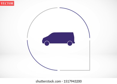 Car icon vector on gray background. Cars vector graphic illustration.passenger car with round headlights vector icon isolated on white background. Car flat design.