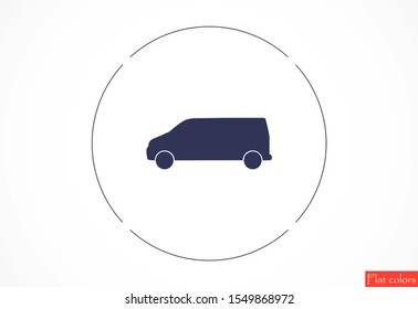 Car icon vector on gray background. Cars vector graphic illustration.passenger car with round headlights vector icon isolated on white background. Car flat design.