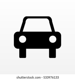 Car icon.car icon vector on gray background. Vector illustration.