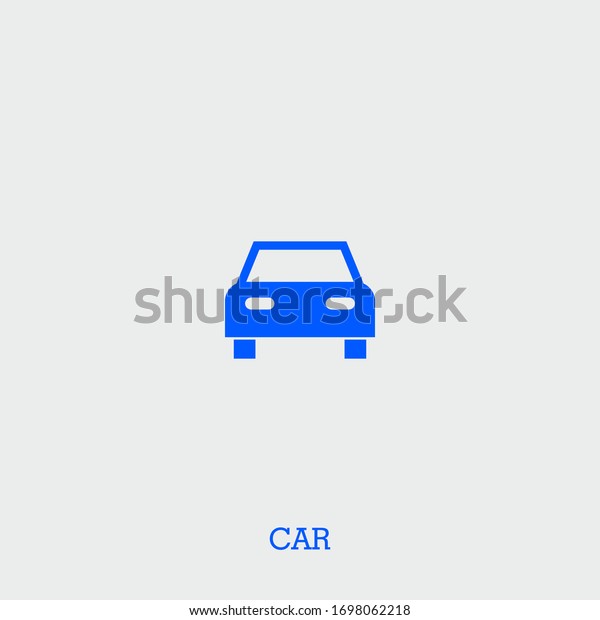 car icon. car vector\
on gray background