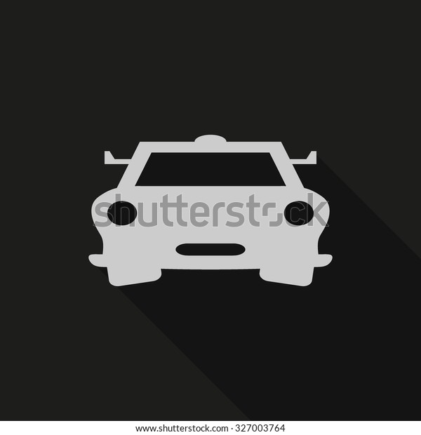 Car icon. car icon vector on gray\
background. Vector\
illustration.
