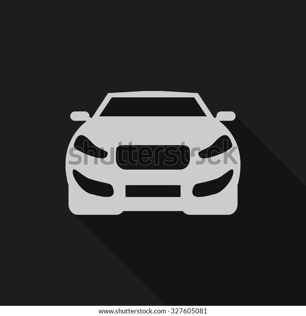 Car icon.car icon vector on gray\
background. Vector\
illustration.