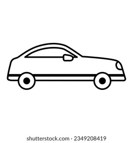 Car icon vector on trendy style for design and print