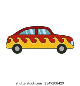 Car icon vector on trendy style for design and print