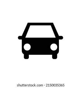 Autosymbol, Vektorgrafik auf weißem Hintergrund, Design 