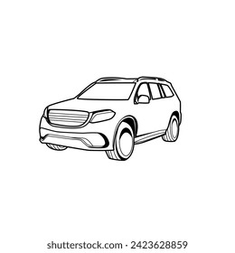 car icon vector on white background