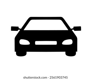 car icon vector on white background. vehicle icon