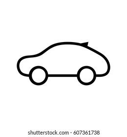 Car icon.car icon vector on white background. Vector illustration.