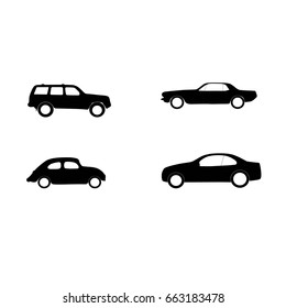 Car icon vector on white background