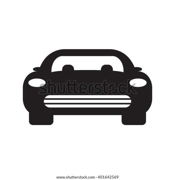 Car icon.car\
icon vector on white\
background.