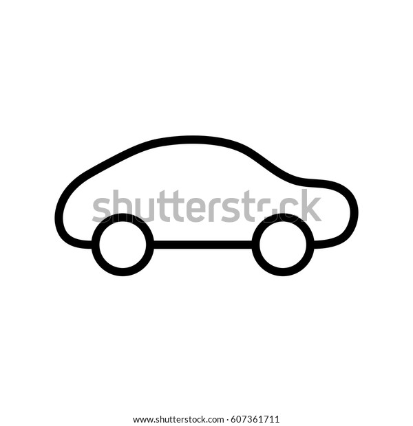 Car icon.car icon vector on white\
background. Vector\
illustration.