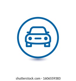 Car icon.car icon vector on whitey background. Vector illustration.