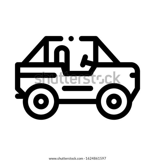 Car Icon Vector. Outline Car Sign. Isolated\
Contour Symbol\
Illustration