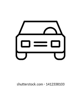 car icon vector.  perfect car symbol. White background. web design and mobile design.