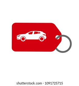 car icon vector and price label