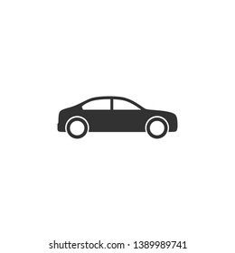 Car Icon Vector. Sedan Car Symbol Illustration