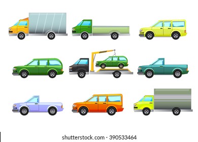 Car icon vector set
