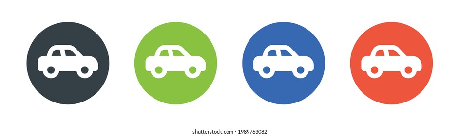 Car icon vector set illustration