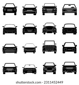 Car icon vector set. Transport  illustration sign collection. Automobile symbol or logo.
