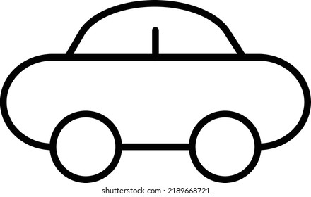 Car icon vector. Side, vehicle, automobile sign. Transport concept. 
