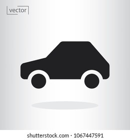 car icon vector - sign vector illustration of Eps10