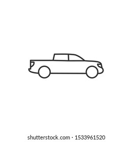 car Icon vector sign isolated for graphic and web design. car symbol template color editable on white background.