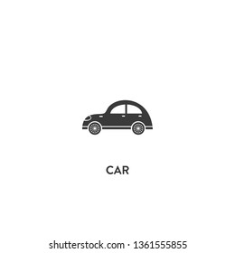 car icon vector. car sign on white background. car icon for web and app