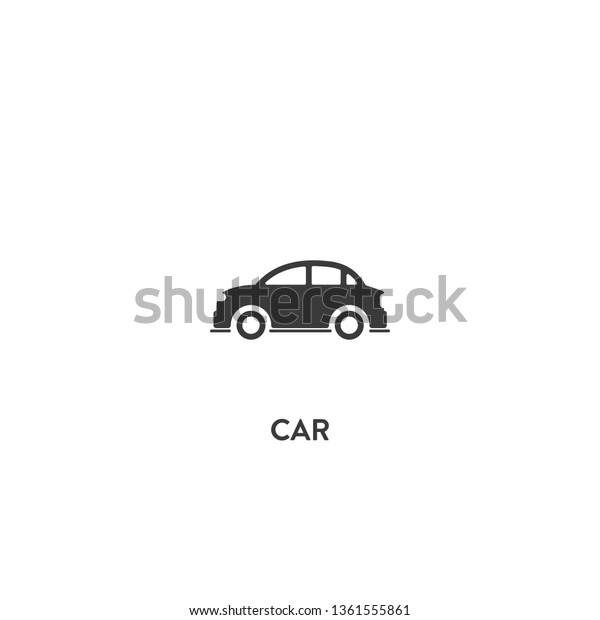 car icon vector. car sign on white background. car\
icon for web and app