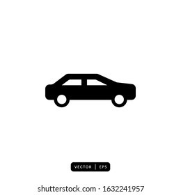 Car Icon Vector - Sign or Symbol