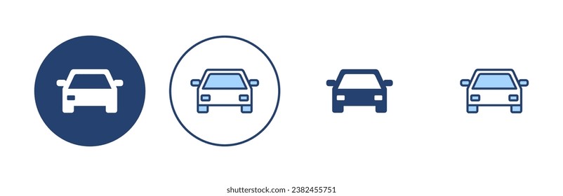 Car icon vector. car sign and symbol. small sedan
