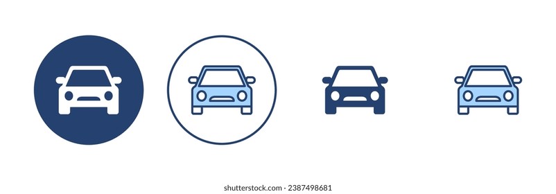 Car icon vector. car sign and symbol. small sedan