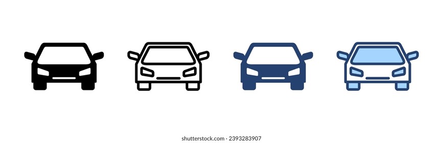 Vector de icono del coche. símbolo y signo del coche. pequeño sedán