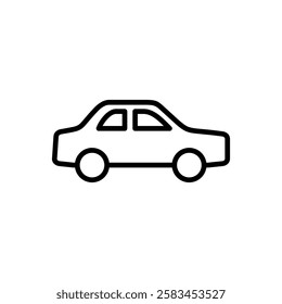 Car icon vector. car sign and symbol. small sedan