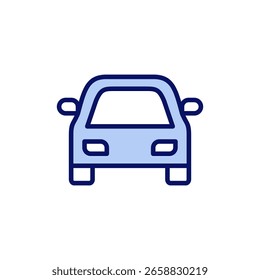 Car icon vector. car sign and symbol. small sedan