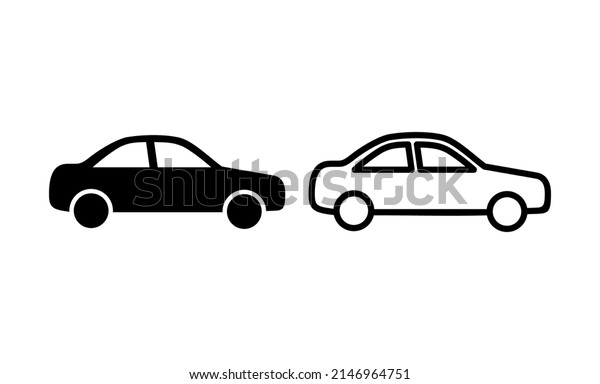 Car icon\
vector. car sign and symbol. small\
sedan