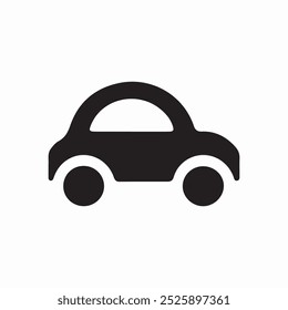 Car icon vector silhouette image